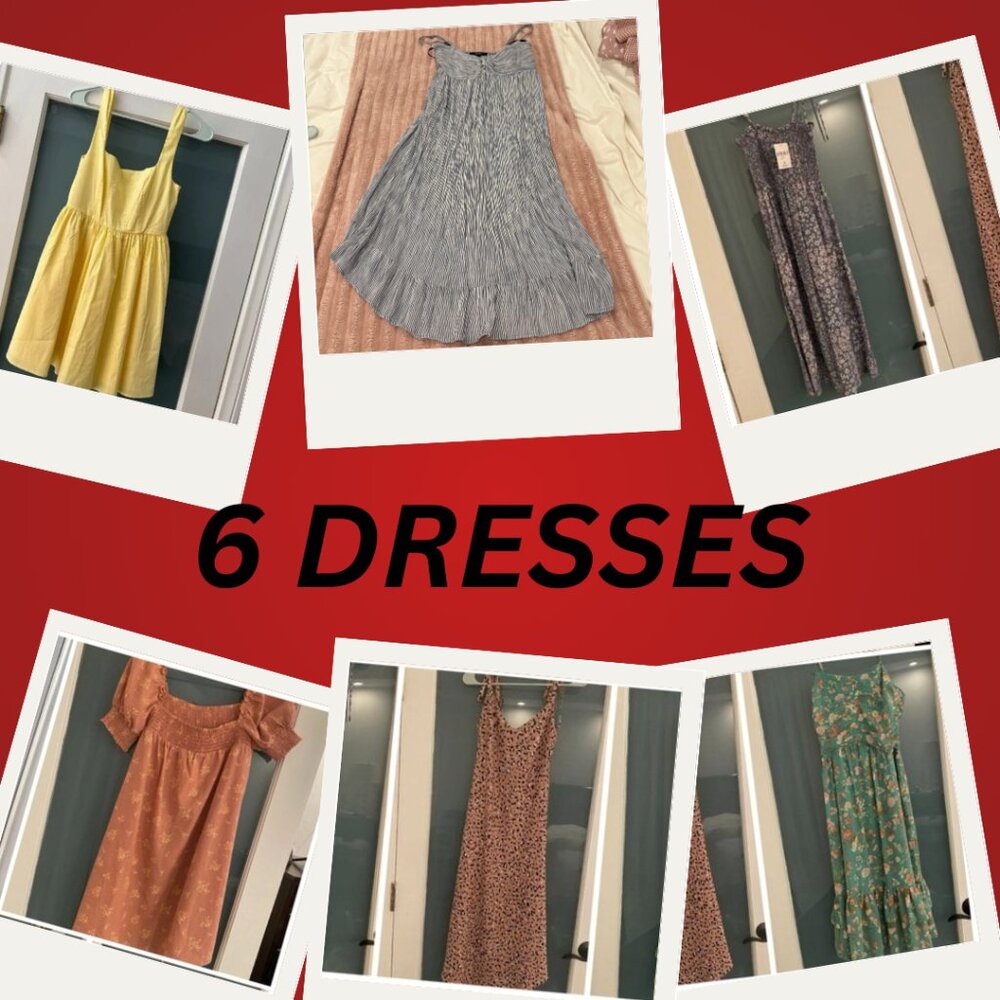 6 DRESSES! SIZE SMALL